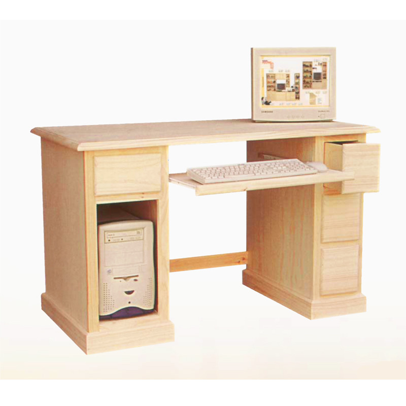 Mesa ordenador en madera de pino macizo