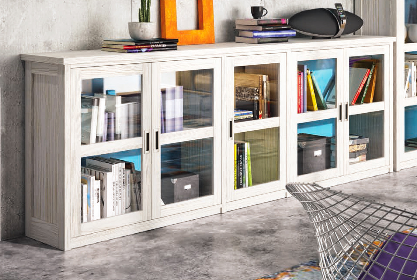 APARADOR MUEBLE AUXILIAR CON PUERTAS MADERA NATURAL SOSTENIBLE
