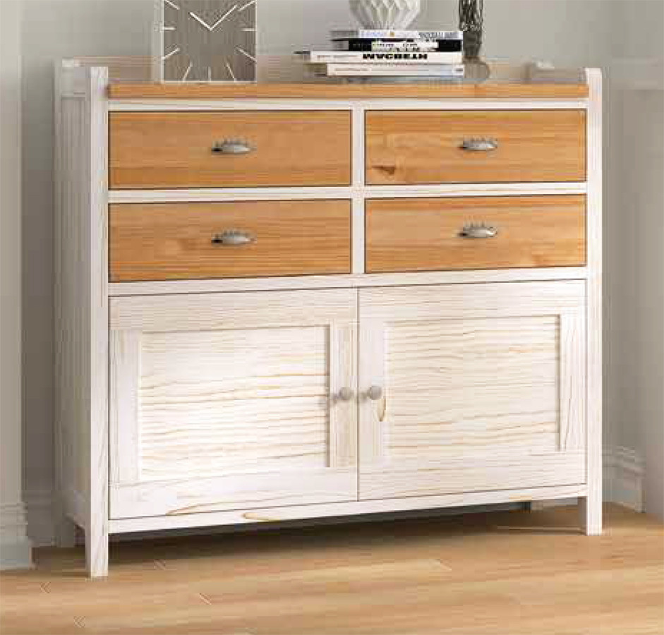 APARADOR SALÓN COMEDOR CON 2 PUERTAS MADERA NATURAL