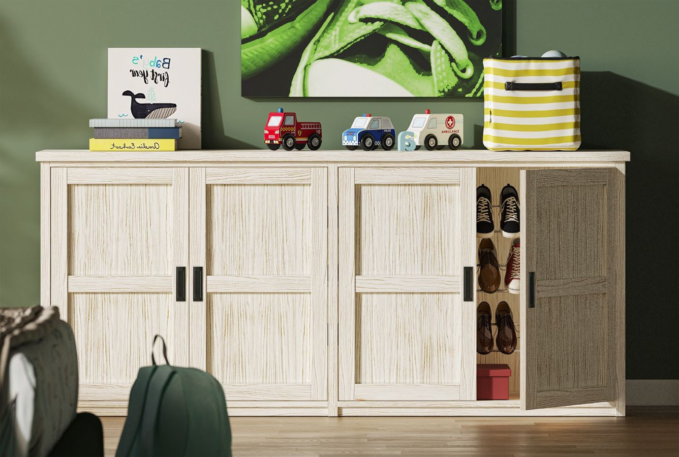MUEBLE ZAPATERO DE GRAN CAPACIDAD FABRICADO EN MADERA SOSTENIBLE