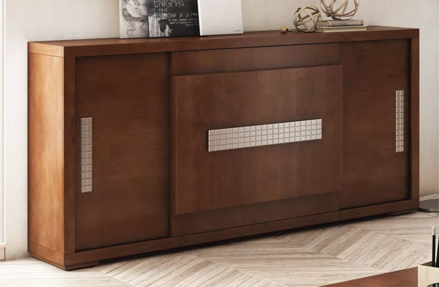 APARADOR MODERNO CON PUERTAS CORREDERAS MADERA