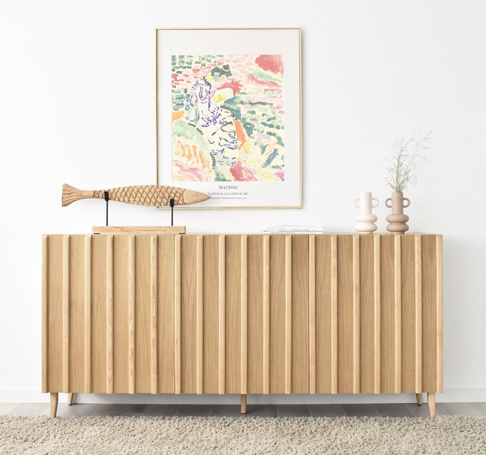 APARADOR PARA SALÓN ESTILO NÓRDICO MODERNO MADERA - ROBLE