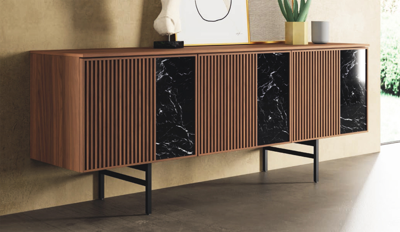 APARADOR PARA SALÓN MODERNO CON MUEBLES DE DISEÑO - DM