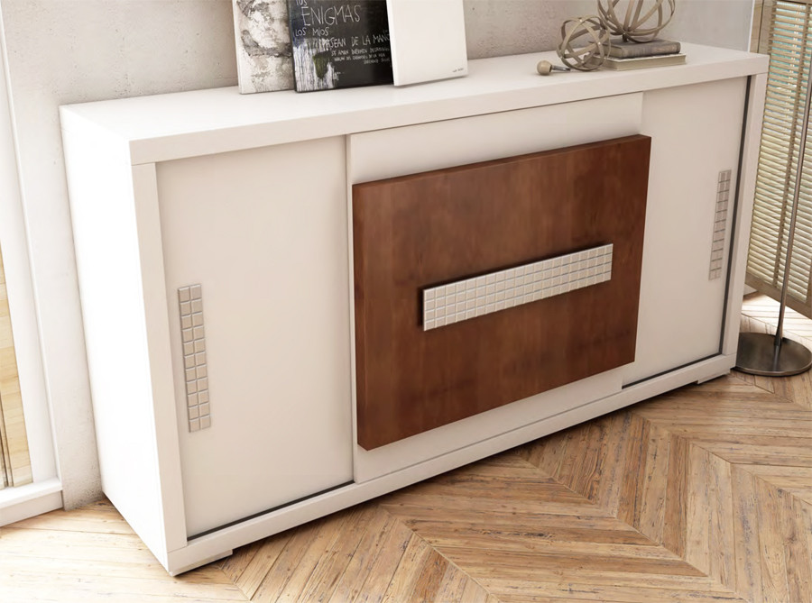 APARADOR DE DISEÑO CON PUERTAS CORREDERAS