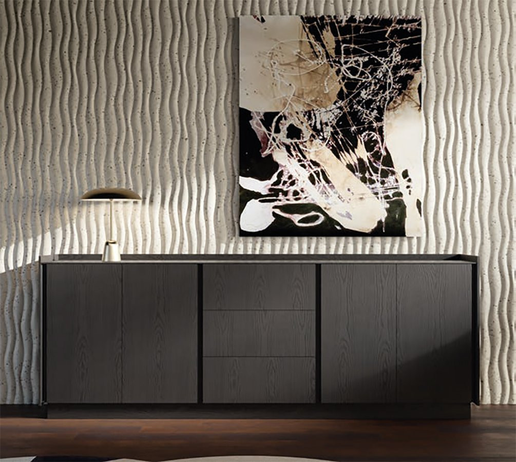 APARADOR DE DISEÑO CONTEMPORÁNEO CON 2 PUERTAS 3 CAJONES