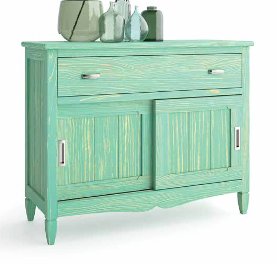 MUEBLE APARADOR CON 2 PUERTAS CORREDERAS MADERA SOSTENIBLE