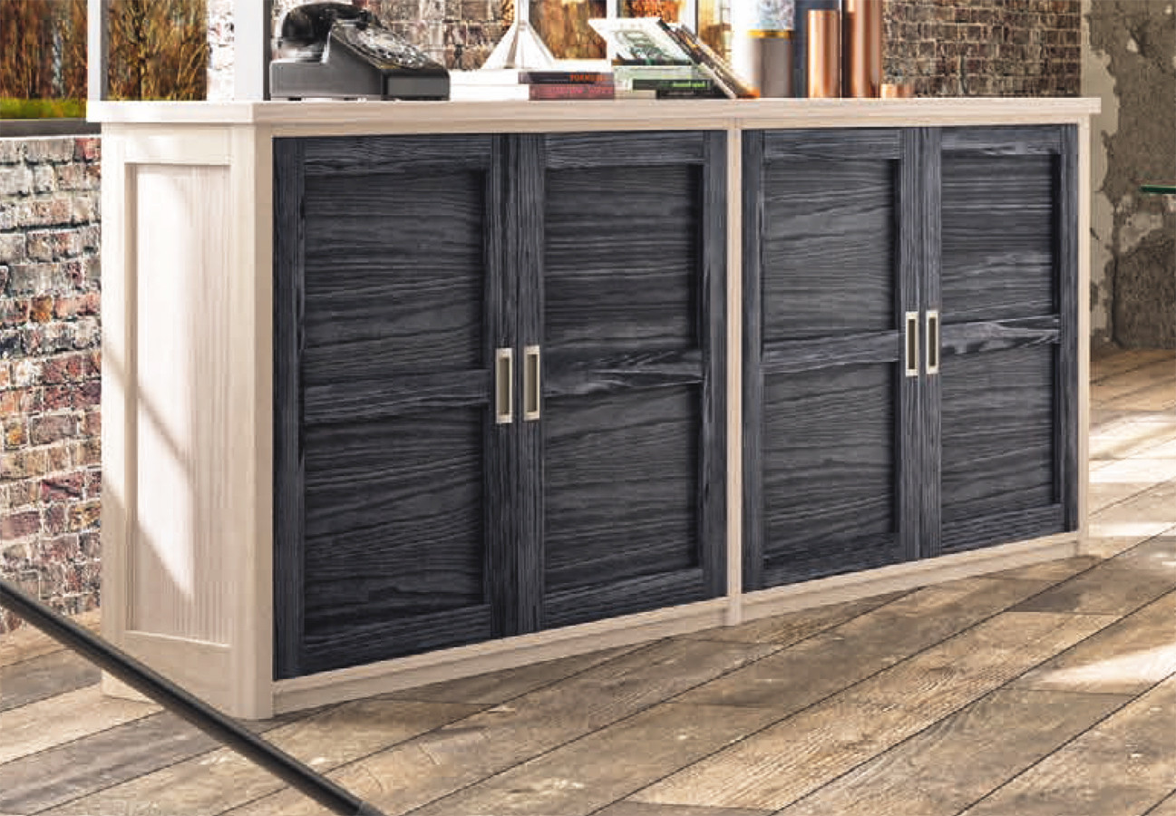 APARADOR DE LÍNEAS RECTAS PARA SALÓN COMEDOR MADERA SOSTENIBLE