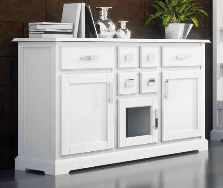 APARADOR PARA SALONES CON MUEBLES CLÁSICOS - PINO