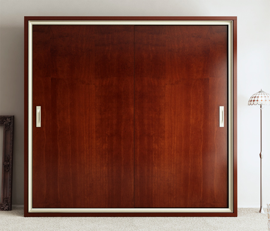 ARMARIO CON 2 PUERTAS CORREDERAS MADERA - PINO