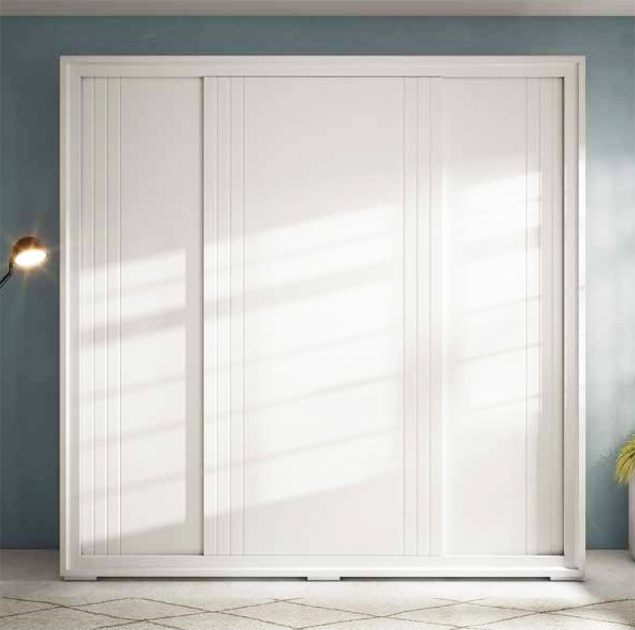 ARMARIO DE 3 PUERTAS CORREDERAS PARA DORMITORIO DE DISEÑO