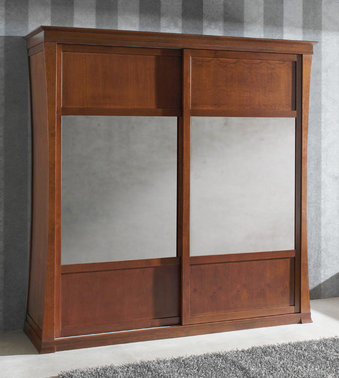 ARMARIO DE MADERA CON PUERTAS CORREDERAS MADERA - PINO