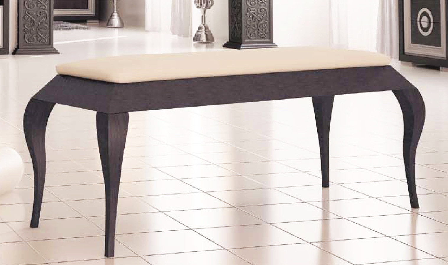 BANQUETA DESCALZADORA DORMITORIO MADERA - PINO