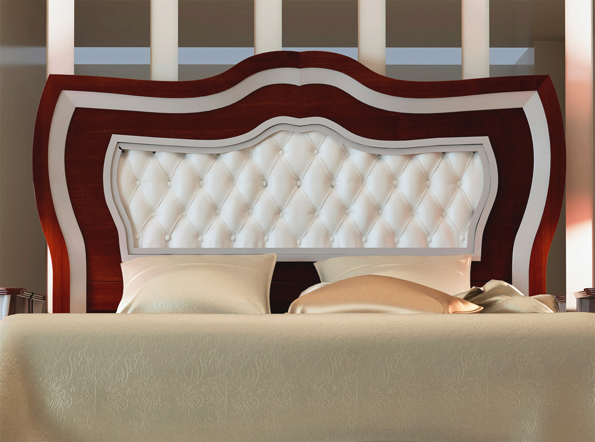 CABECERA DE CAMA ESTILO CLÁSICO MADERA - PINO