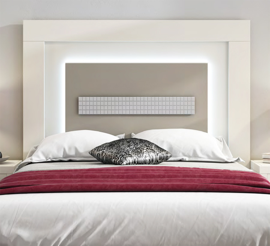 CABECERO DE CAMA CON ILUMINACIÓN LED