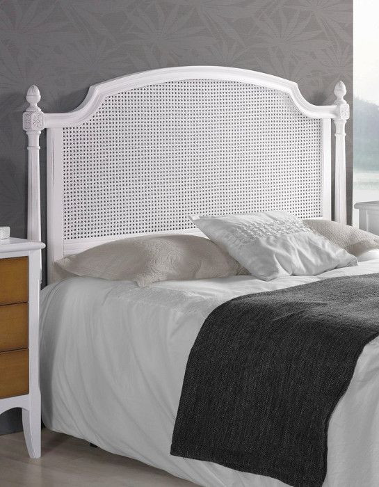 CABECERO DE CAMA ÉPOCA CON REJILLA Y MADERA - HAYA