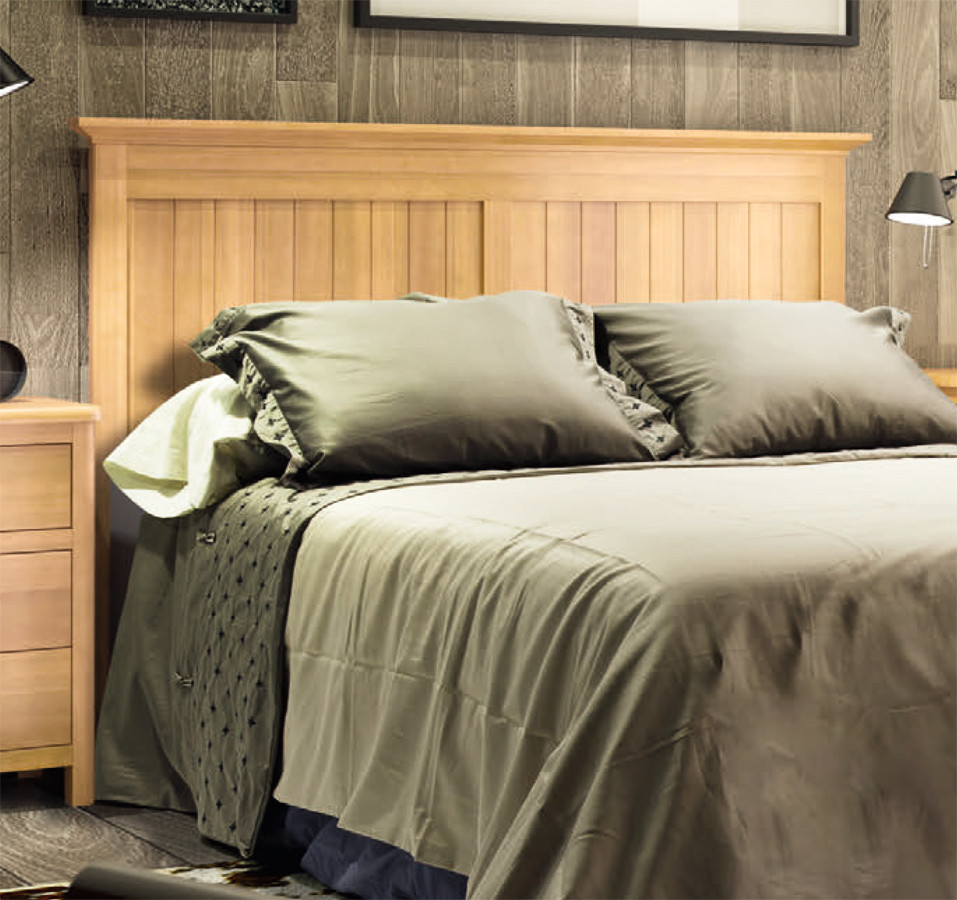 CABECERO DE CAMA CLÁSICO CON MOLDURA MADERA