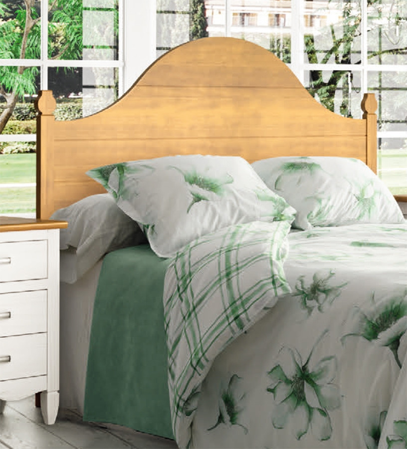 CABECERO DE CAMA DE MADERA ESTILO COLONIAL PROVENZAL