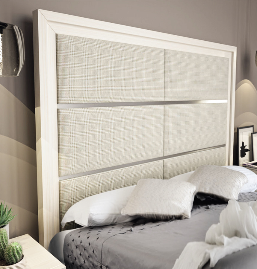 CABECERO DE CAMA TAPIZADO ESTILO NÓRDICO MODERNO