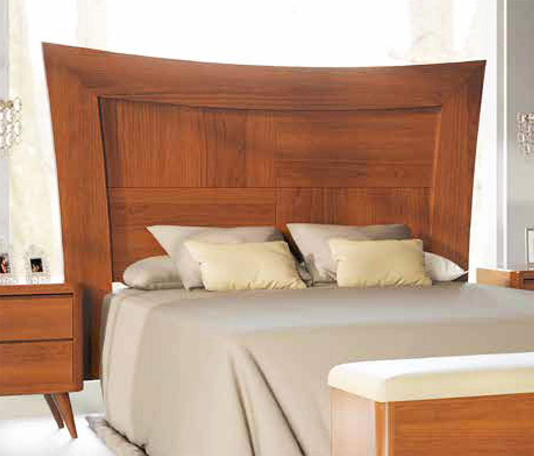 CABECERO DE CAMA CON PANEL CENTRAL 4 VETAS MADERA - PINO