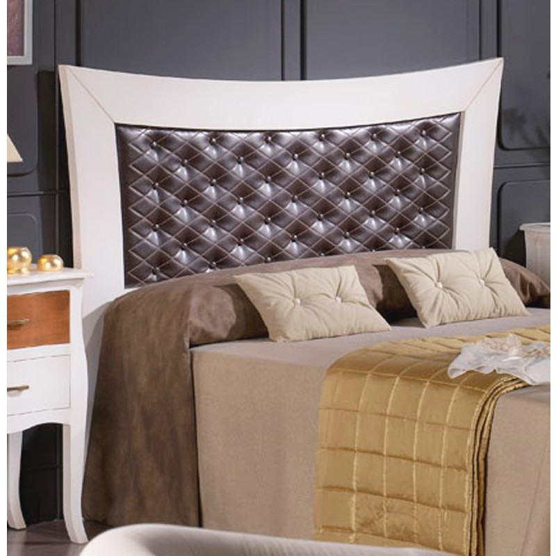 CABECERO DE CAMA TAPIZADO POLIPIEL - PINO