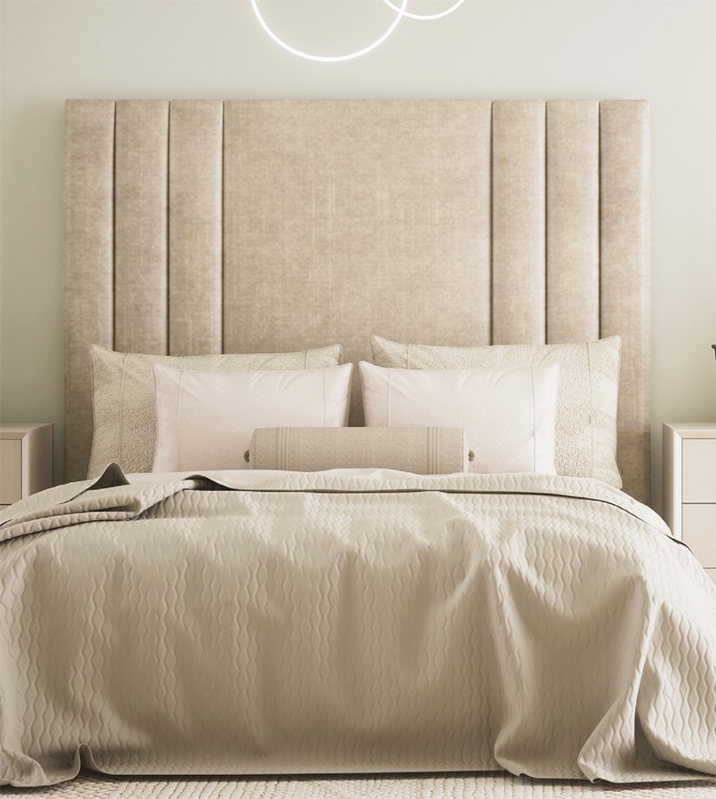 CABECERO DE CAMA TAPIZADO DORMITORIO ELEGANTE Y MODERNO