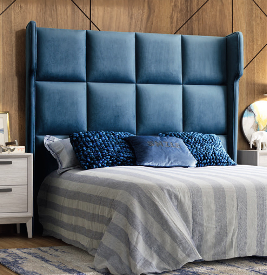 CABECERO DE CAMA TAPIZADO DISEÑO NÓRDICO