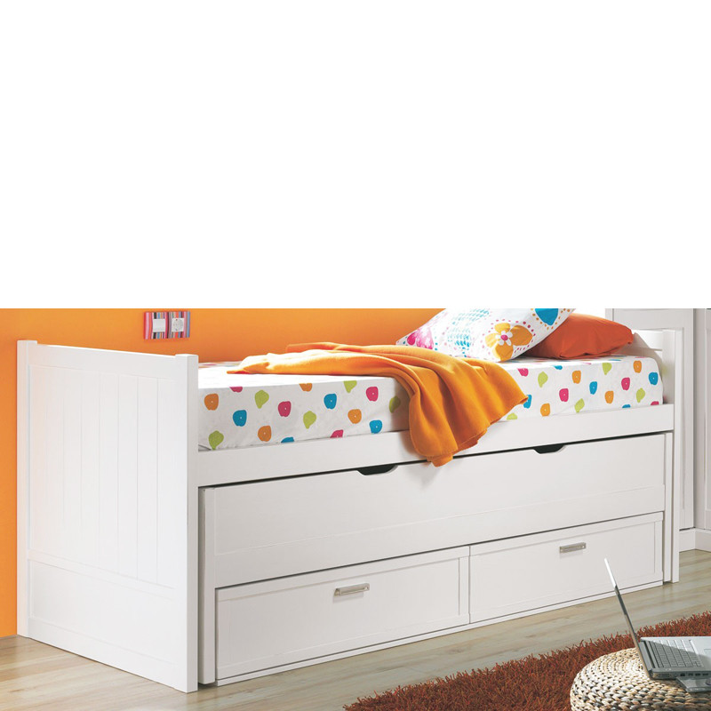 ▷ CAMA NIDO JUVENIL con cajones en madera maciza