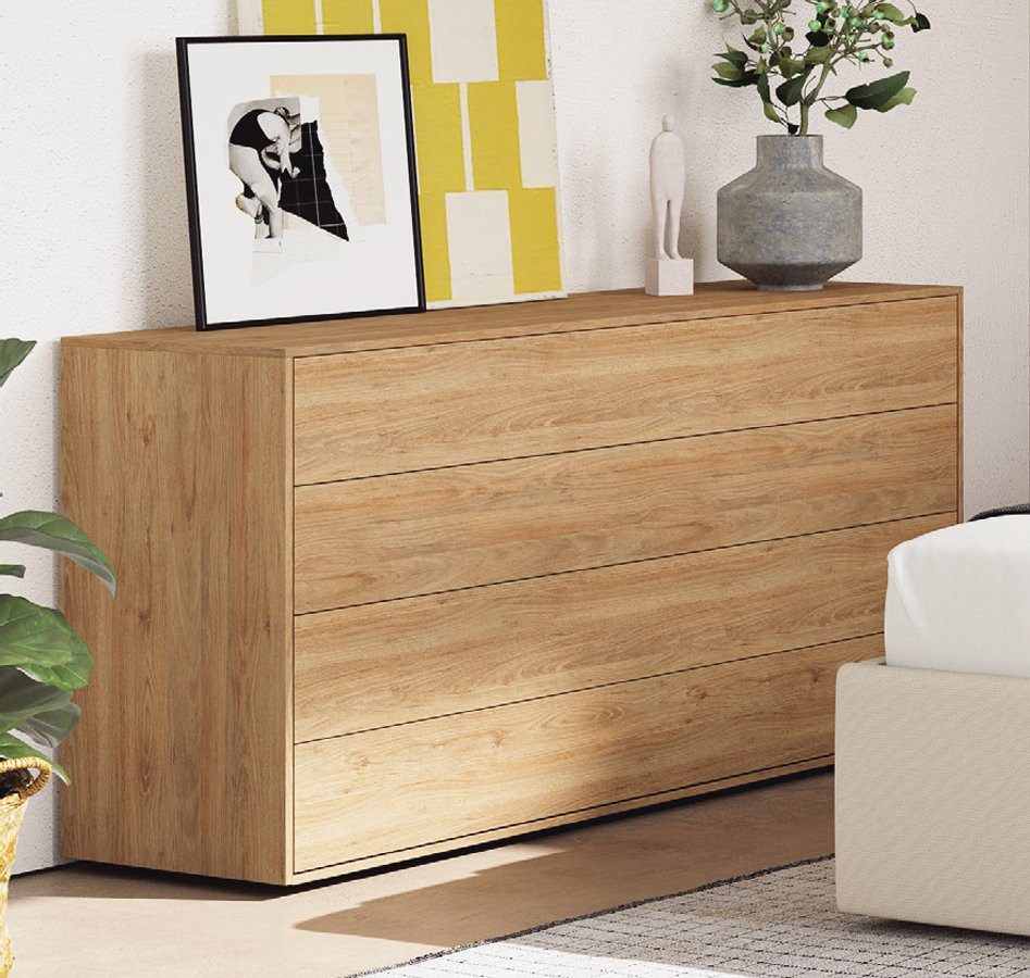 COMODA DE LÍNEAS RECTAS PARA DORMITORIO DE ESTILO ATEMPORAL