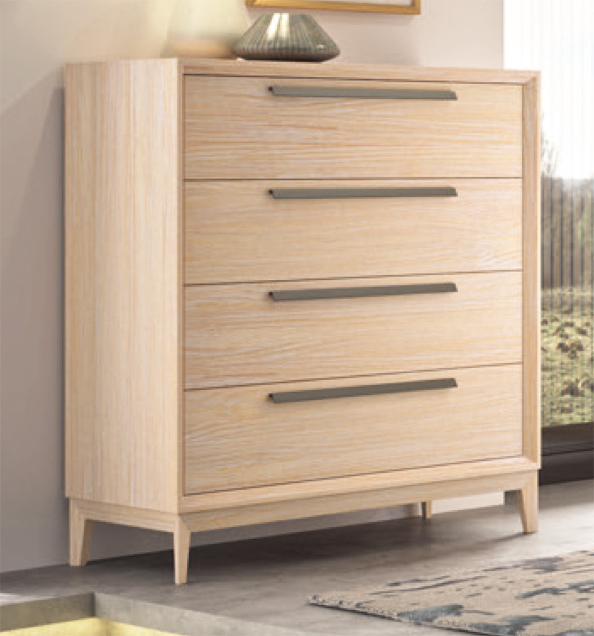 CÓMODA DE DORMITORIO 4 CAJONES DISEÑO NÓRDICO MADERA SOSTENIBLE