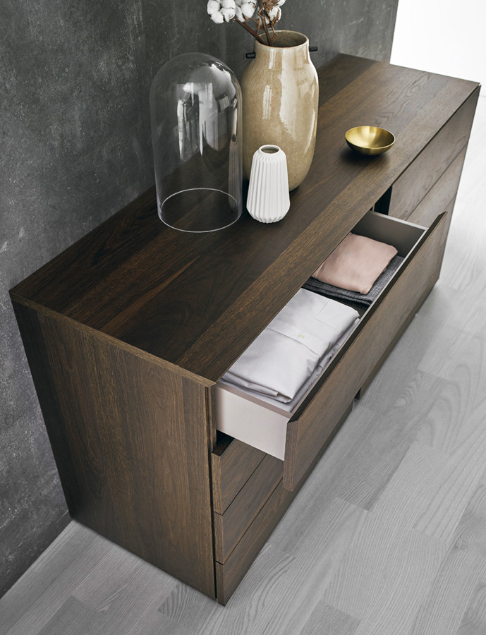 COMODA DORMITORIO DISEÑO MODERNO CAJONES CON GRAN CAPACIDAD - DM