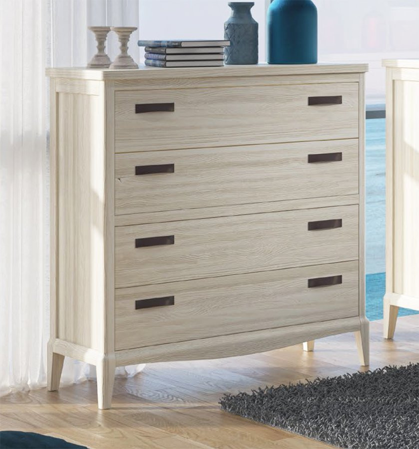 ELEGANTE CÓMODA MODERNA SOSTENIBLE CON 4 AMPLIOS CAJONES Y PATAS