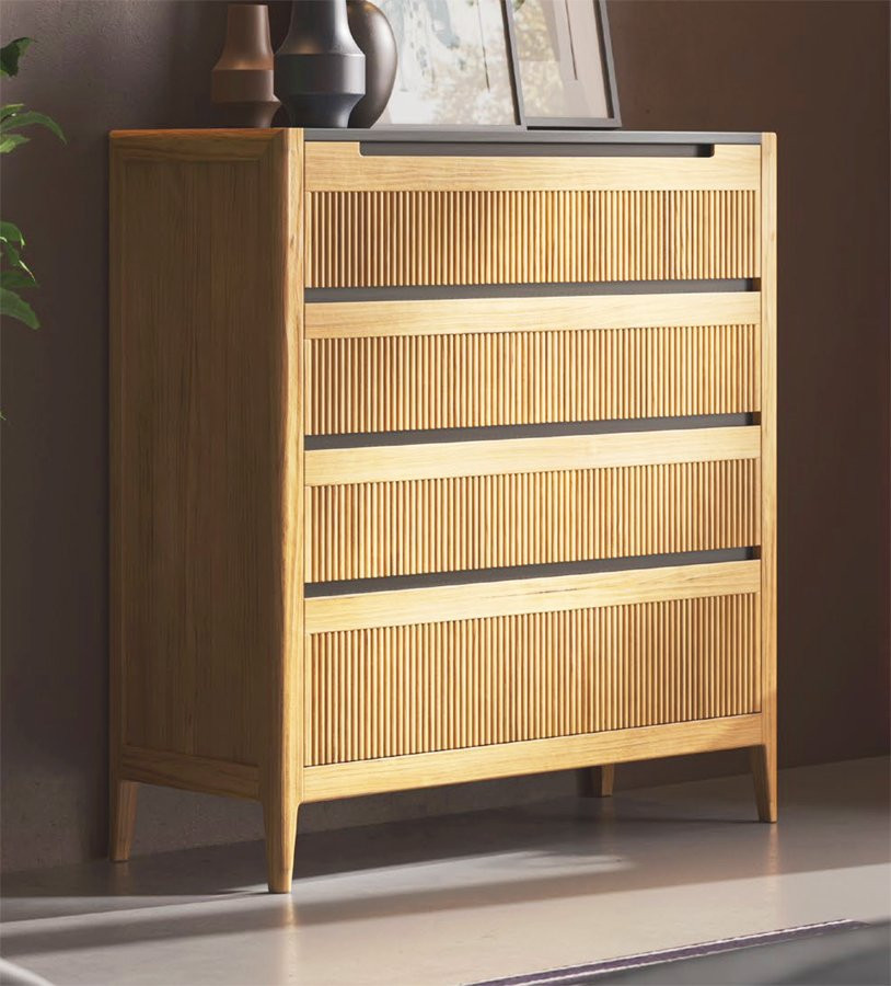MODERNA CÓMODA EN MADERA SOSTENIBLE CON AMPLIOS CAJONES Y PATAS
