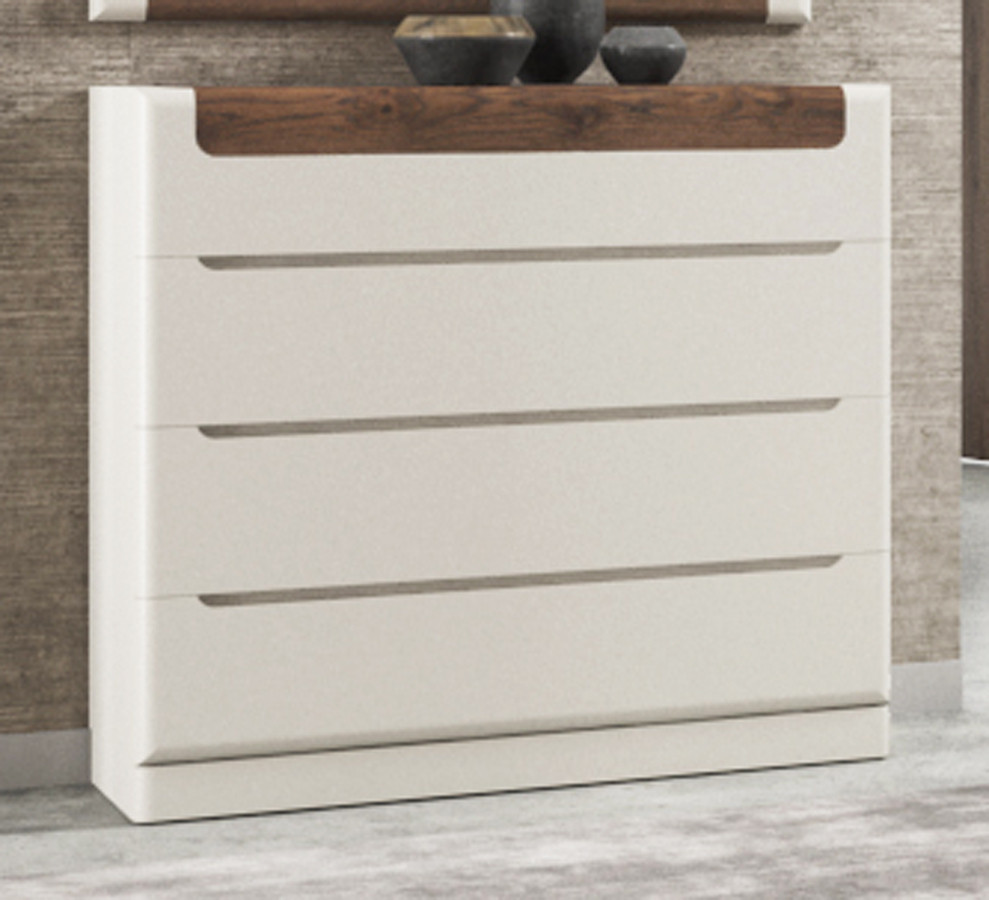 CÓMODA DE DORMITORIO MODERNO CON 4 CAJONES - DM