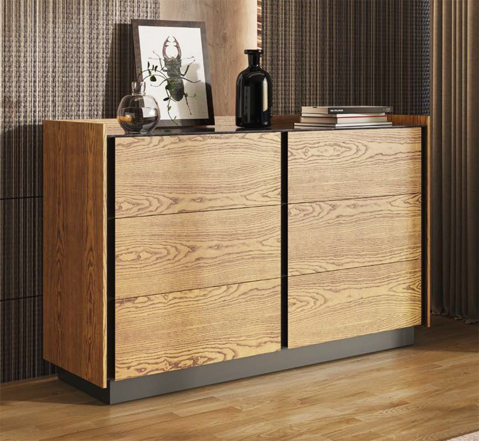 APARADOR DE DORMITORIO DISEÑO CONTEMPORÁNEO MADERA DE FRENO