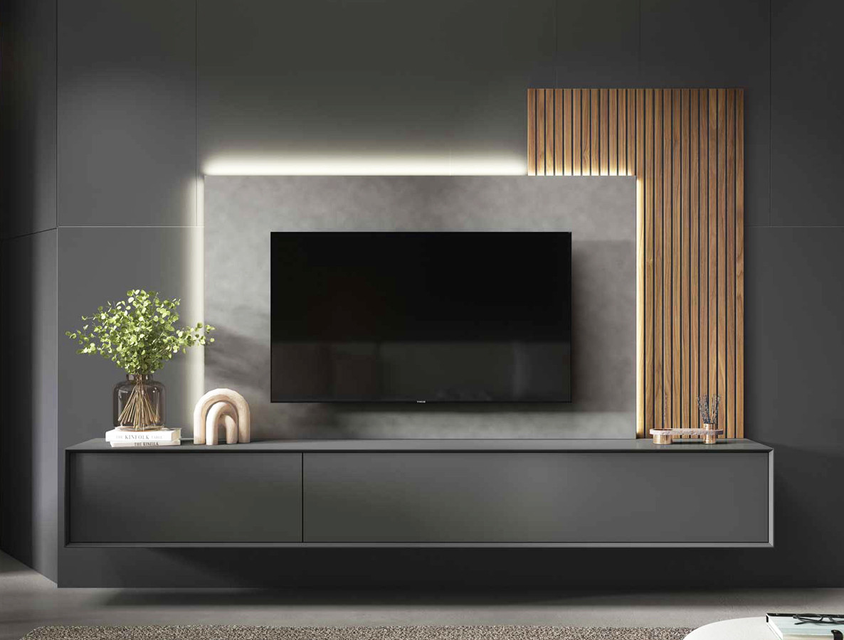 El panel TV gran formato, un moderno mueble para el salón de casa