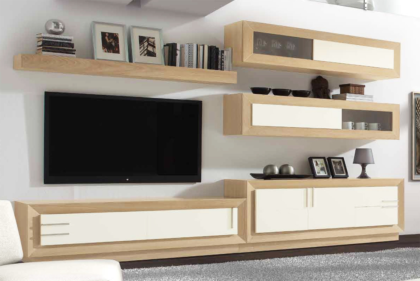 fluir mientras Disparates Muebles modulares para salones comedores de diseño en madera de roble