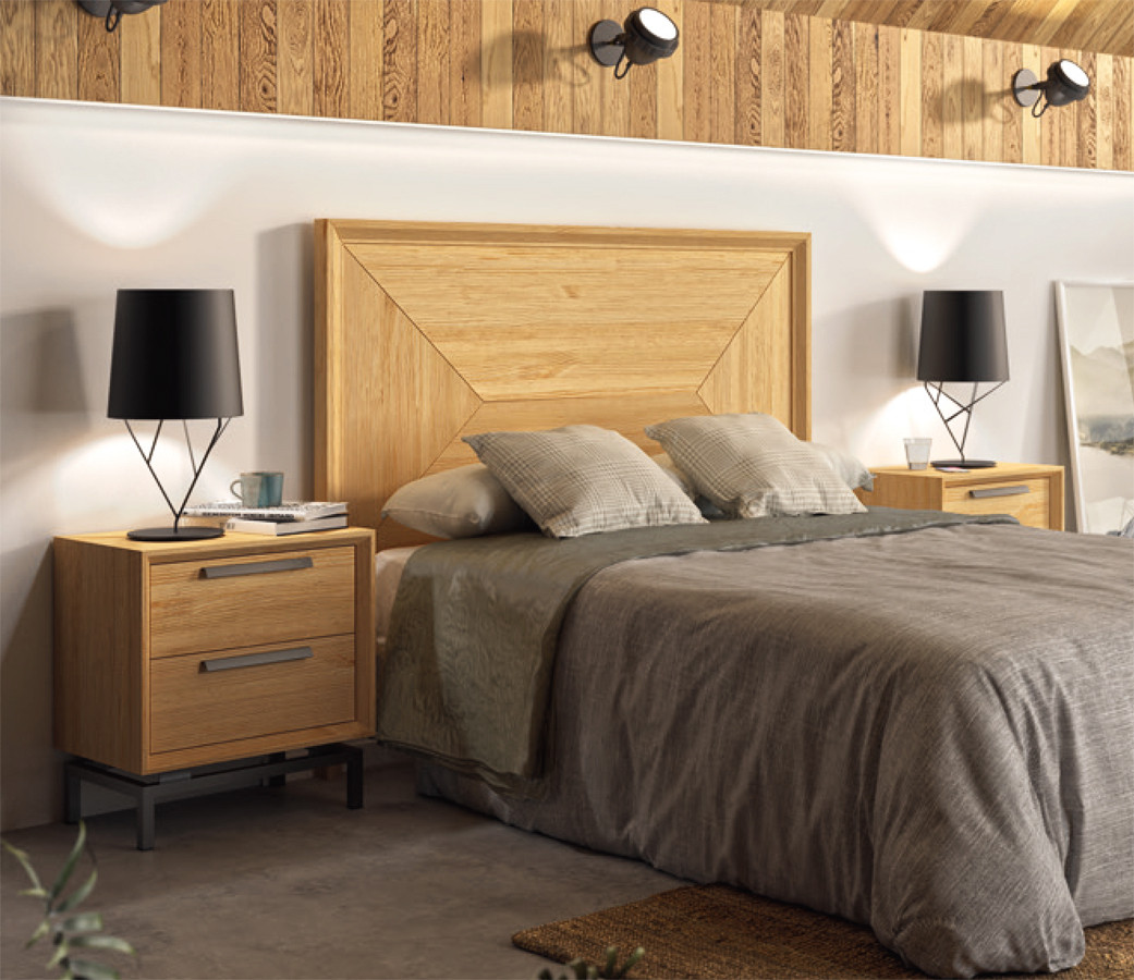 MUEBLES DE DORMITORIO DE ESTILO NÓRDICO MADERA NATURAL