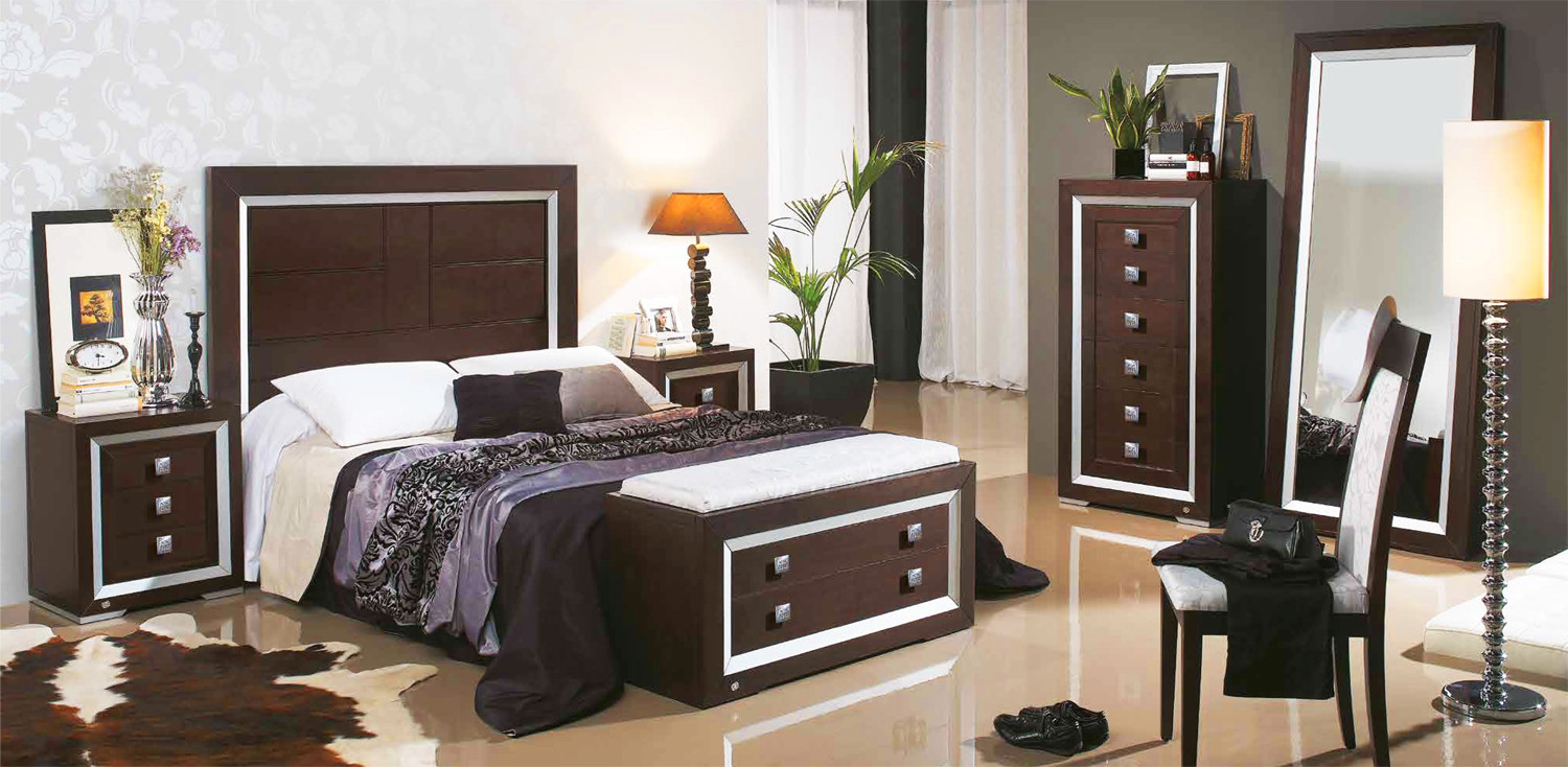 DORMITORIO MATRIMONIO CON CABECERO MADERA - PINO