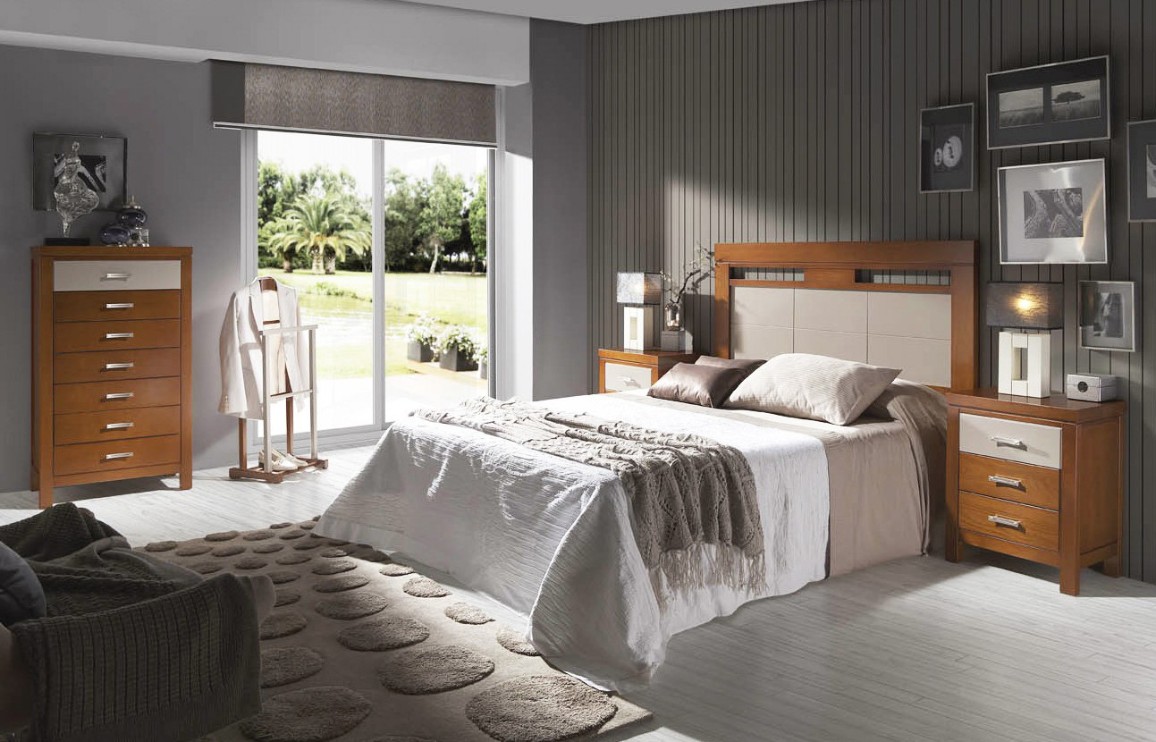 DORMITORIO MODERNO DE MADERA - HAYA