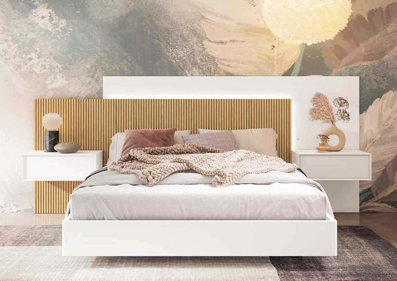 MUEBLES DE DORMITORIO DE ESTILO CONTEMPORÁNEO MADERA - ROBLE