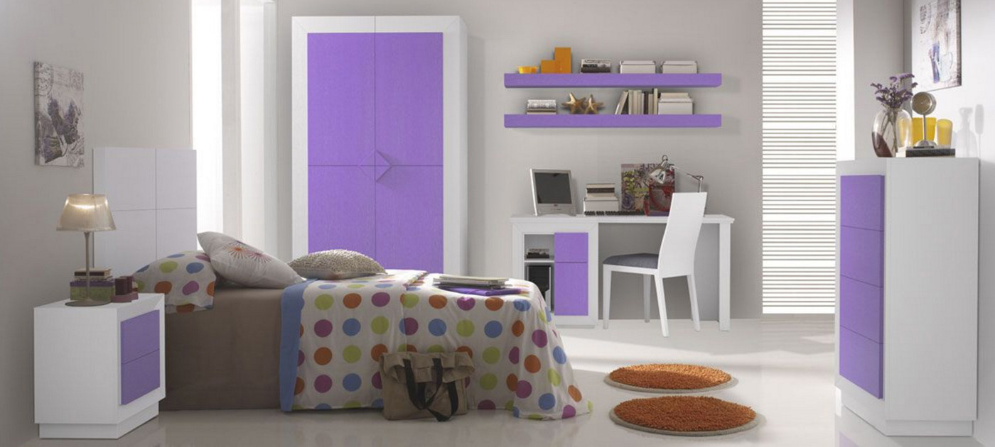 MUEBLES DORMITORIO JUVENIL MADERA - ROBLE