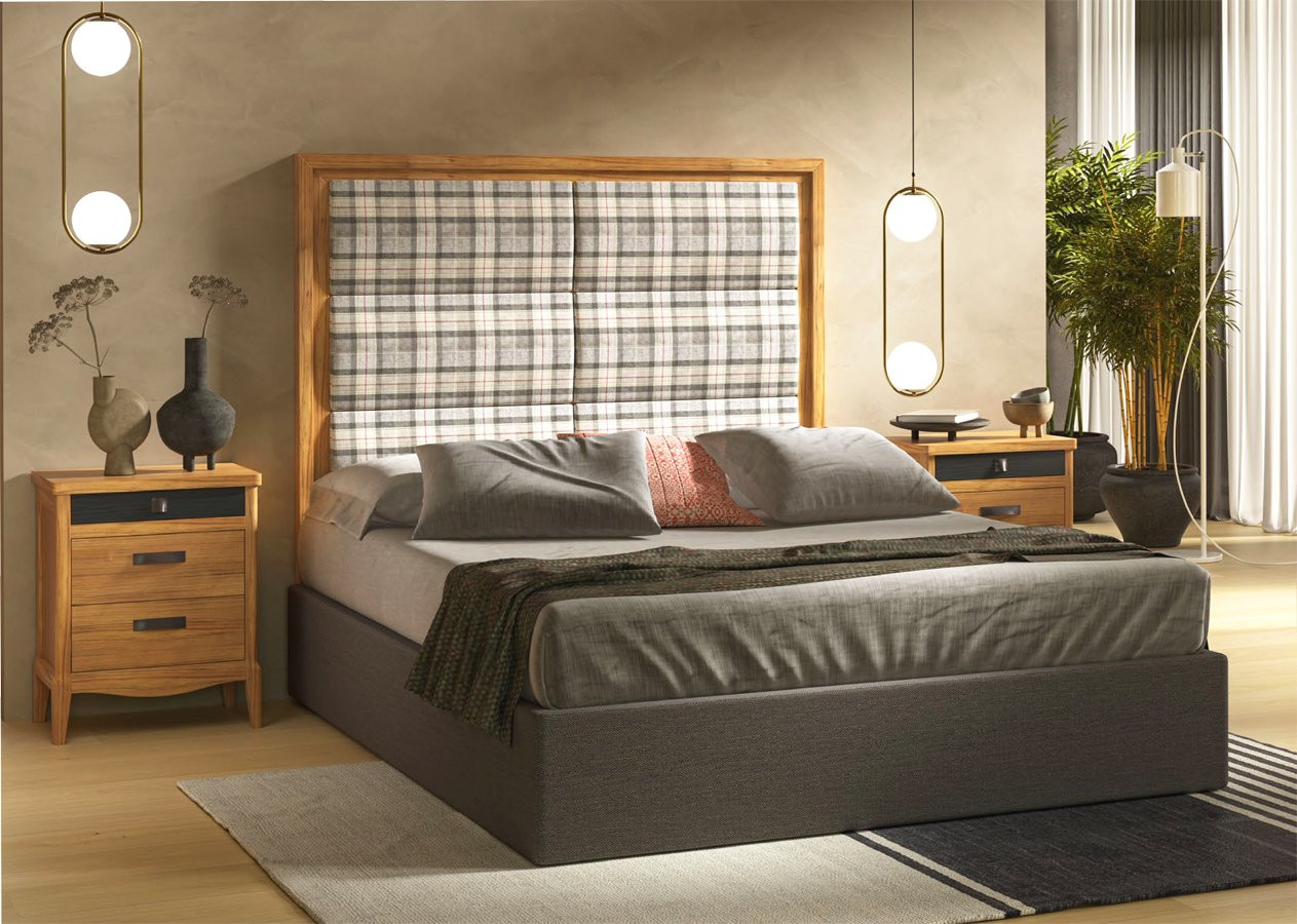 MUEBLES PARA DORMITORIO MATRIMONIAL REALIZADOS EN MADERA NATURAL