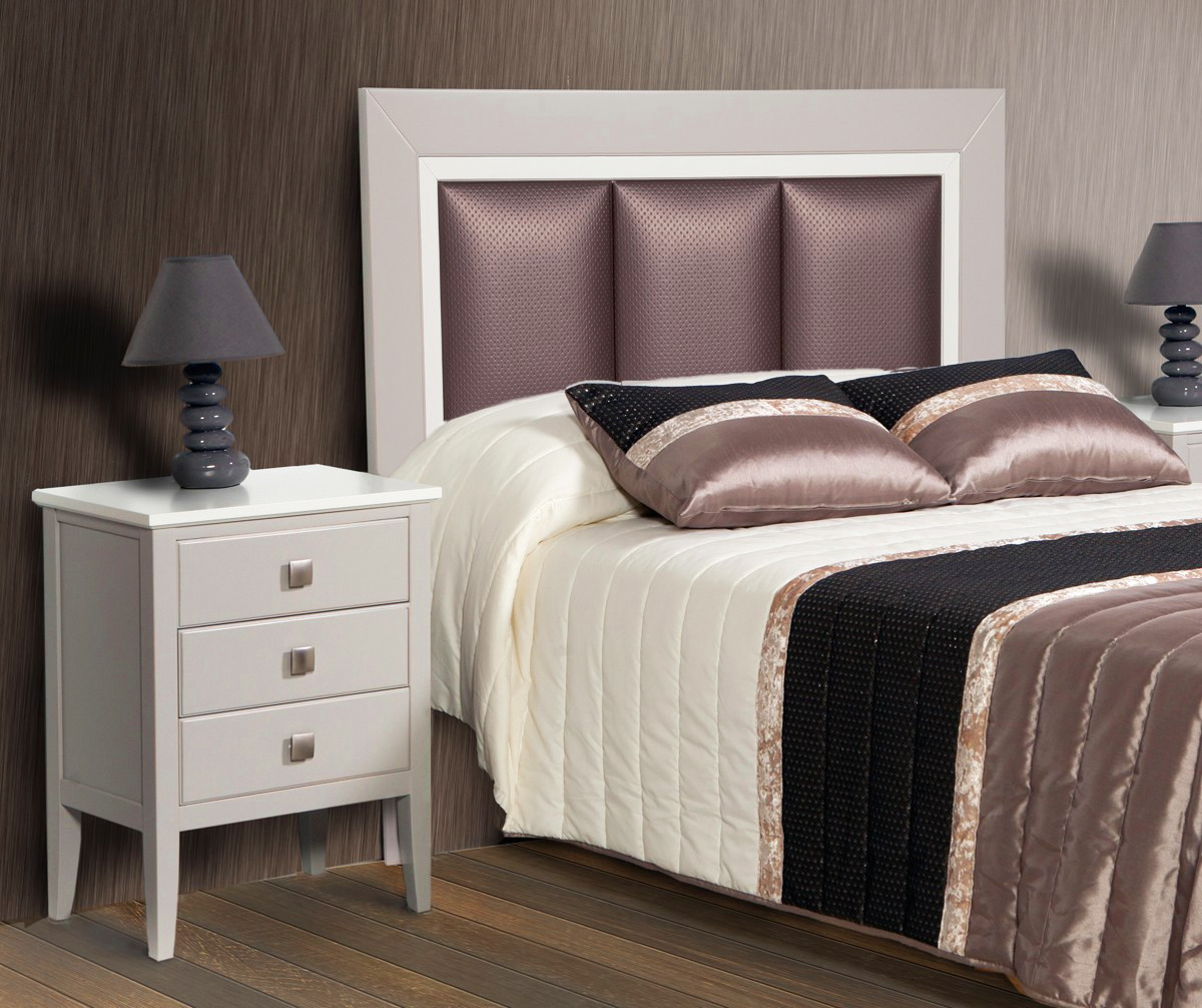MUEBLES DORMITORIO CON MOLDURA Y TAPIZADO - HAYA