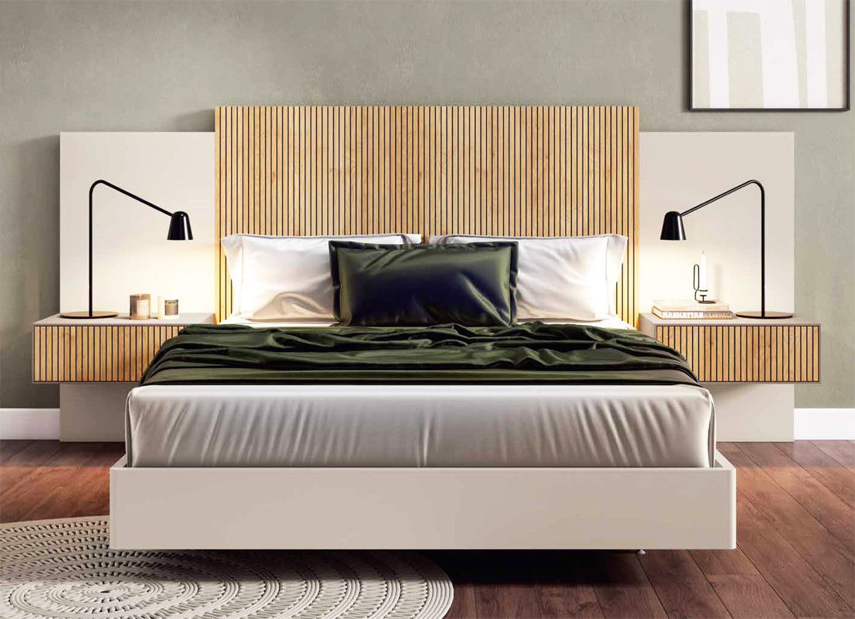 MOBILIARIO DE DISEÑO MODERNO PARA DORMITORIO MADERA - ROBLE