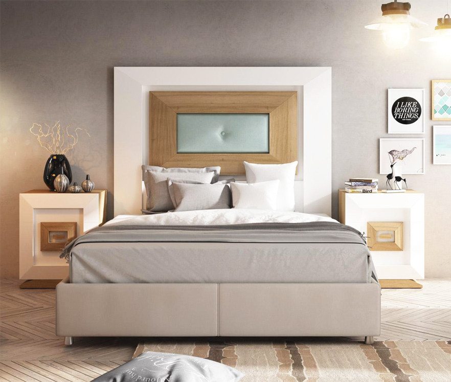 MUEBLES MODERNOS PARA DORMITORIO MADERA - ROBLE