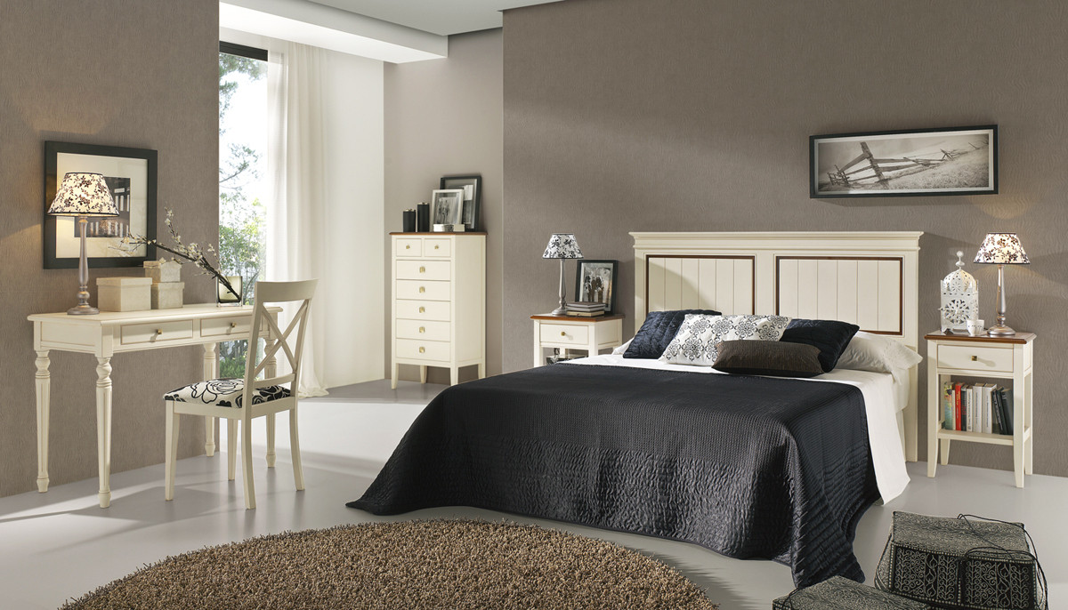 MUEBLES DORMITORIO CLÁSICO MADERA - HAYA