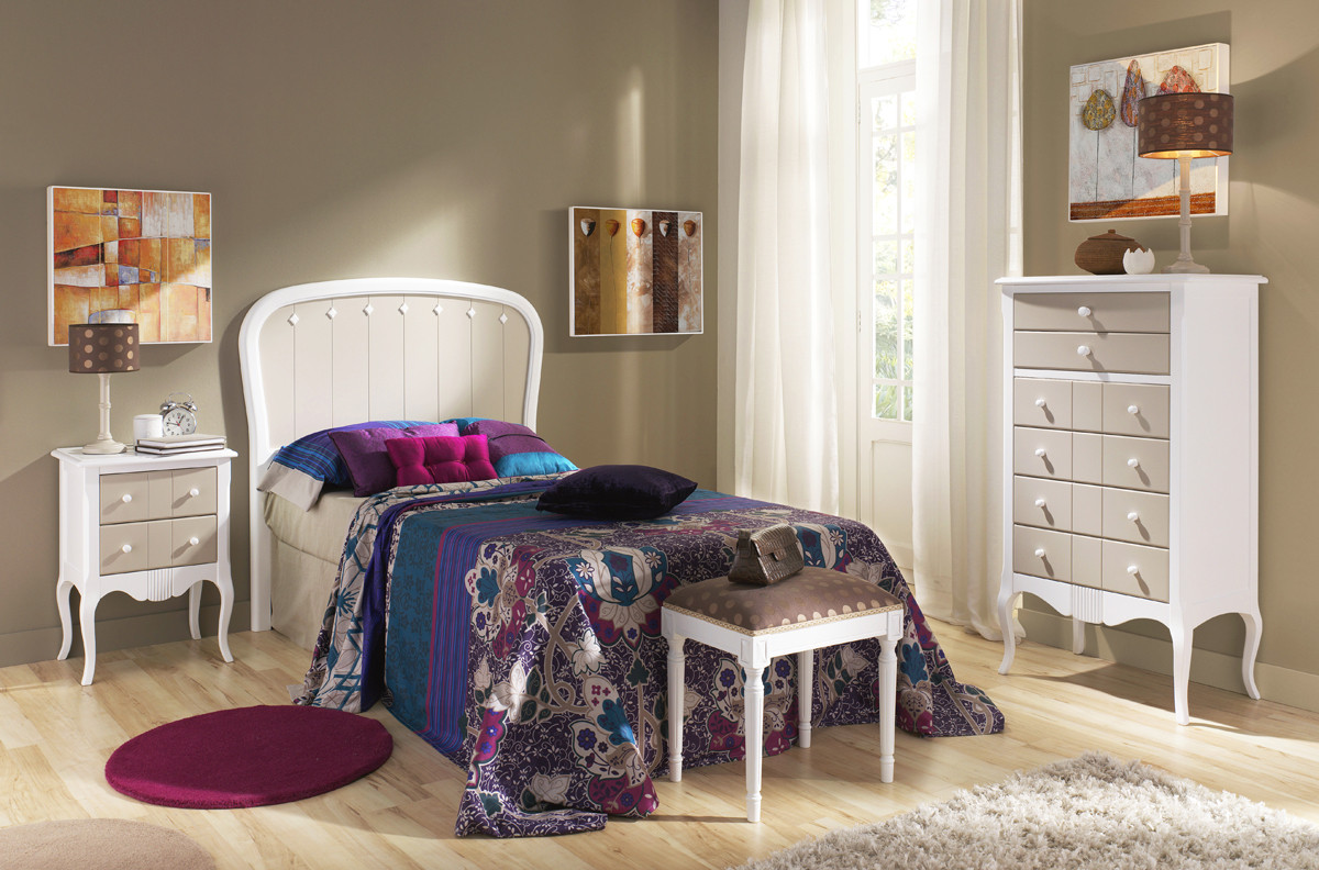 DORMITORIO JUVENIL CLÁSICO MADERA - HAYA