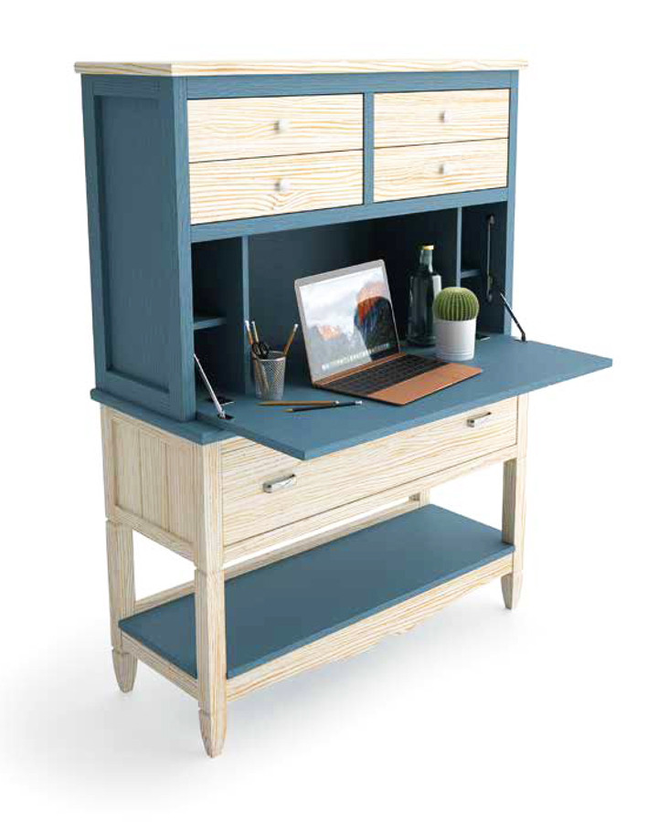 ESCRITORIO BUREAU CON CAJONES DORMITORIO MUEBLES VINTAGE