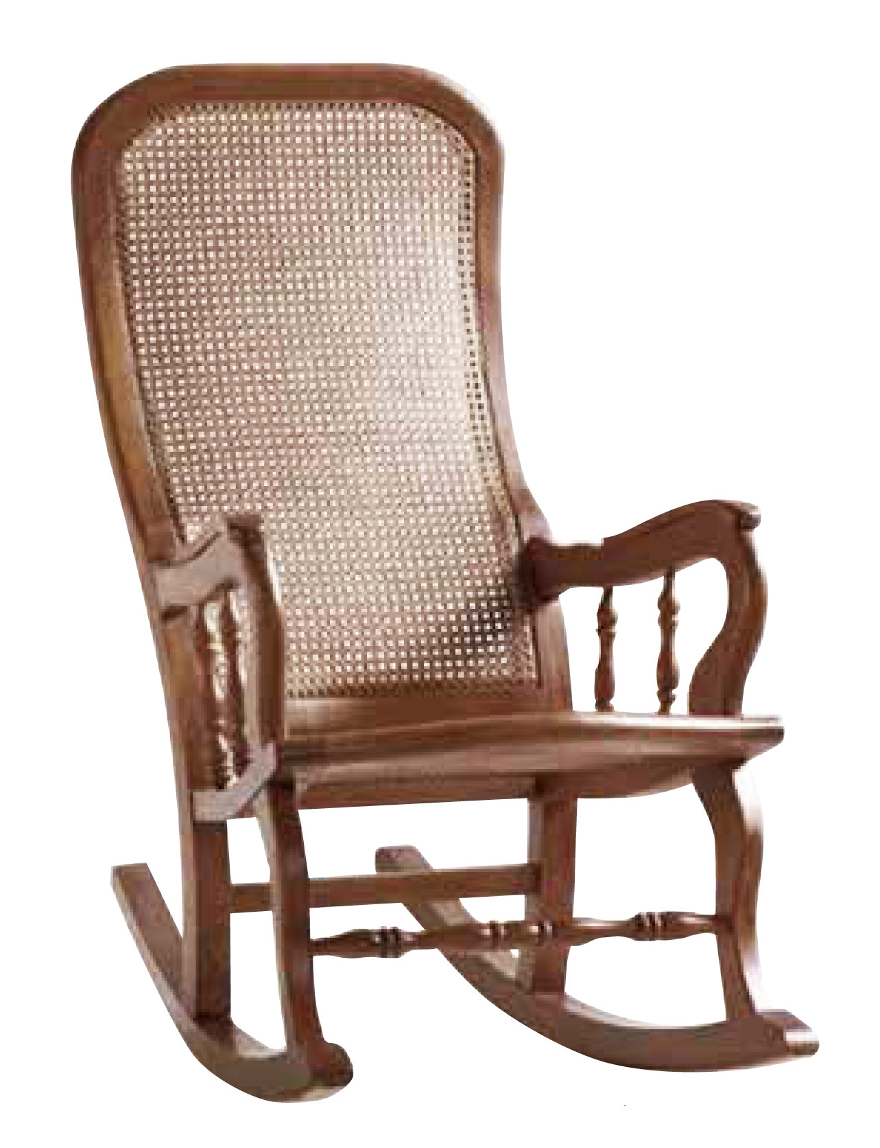 MECEDORA CON ASIENTO Y RESPALDO REJILLA - PINO