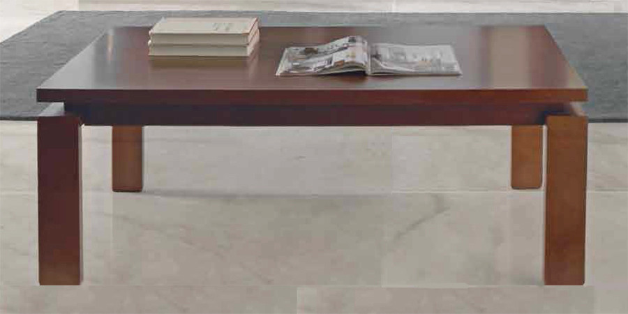 MESA DE CENTRO TAPA MADERA ELEVABLE - HAYA